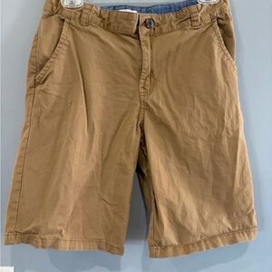 Khaki/Tan Casual Chino Shorts with adjustable waist!